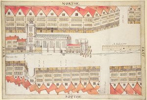 Carte de Cheapside, Londres, 1585 - Ralph Treswell